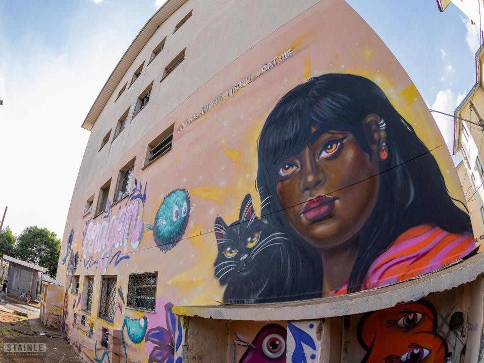 Foto 7 de 27 — Festival de Graffiti transforma Residencial dos Oitis em Araraquara; ‘lugar cheio de arte e esperança’